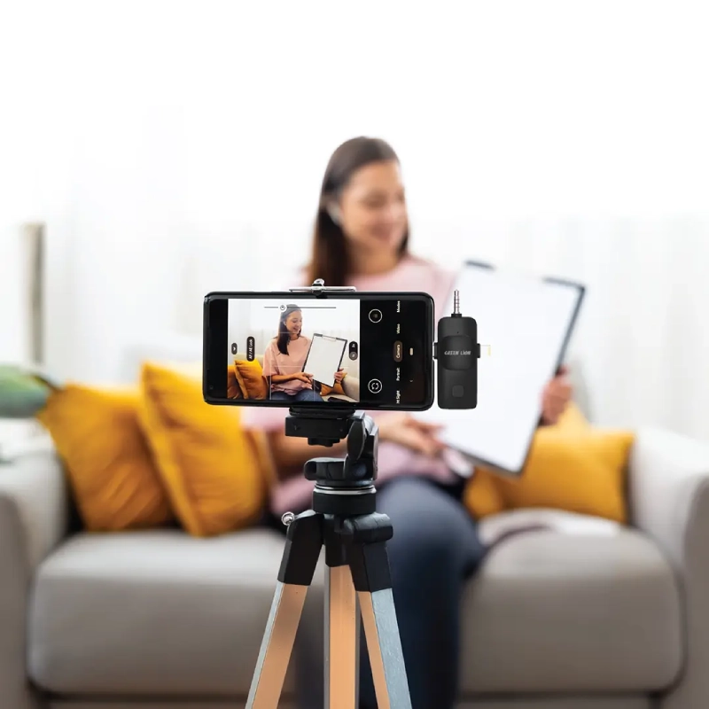 قیمت و خرید میکروفن یقه ای بی سیم گرین لاین مدل GN3IN1WMGN